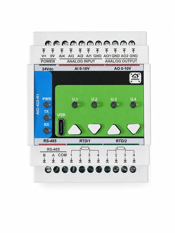 HomeMaster AIO-422-R1 Analog I/O & RTD