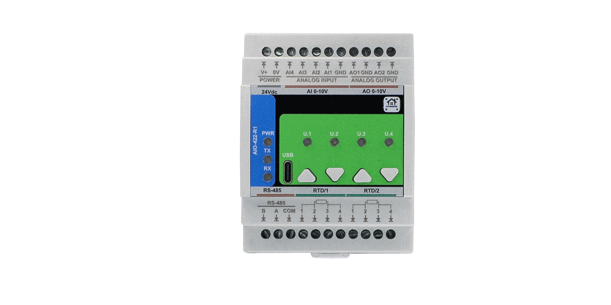HomeMaster AIO-422-R1 analog I/O module